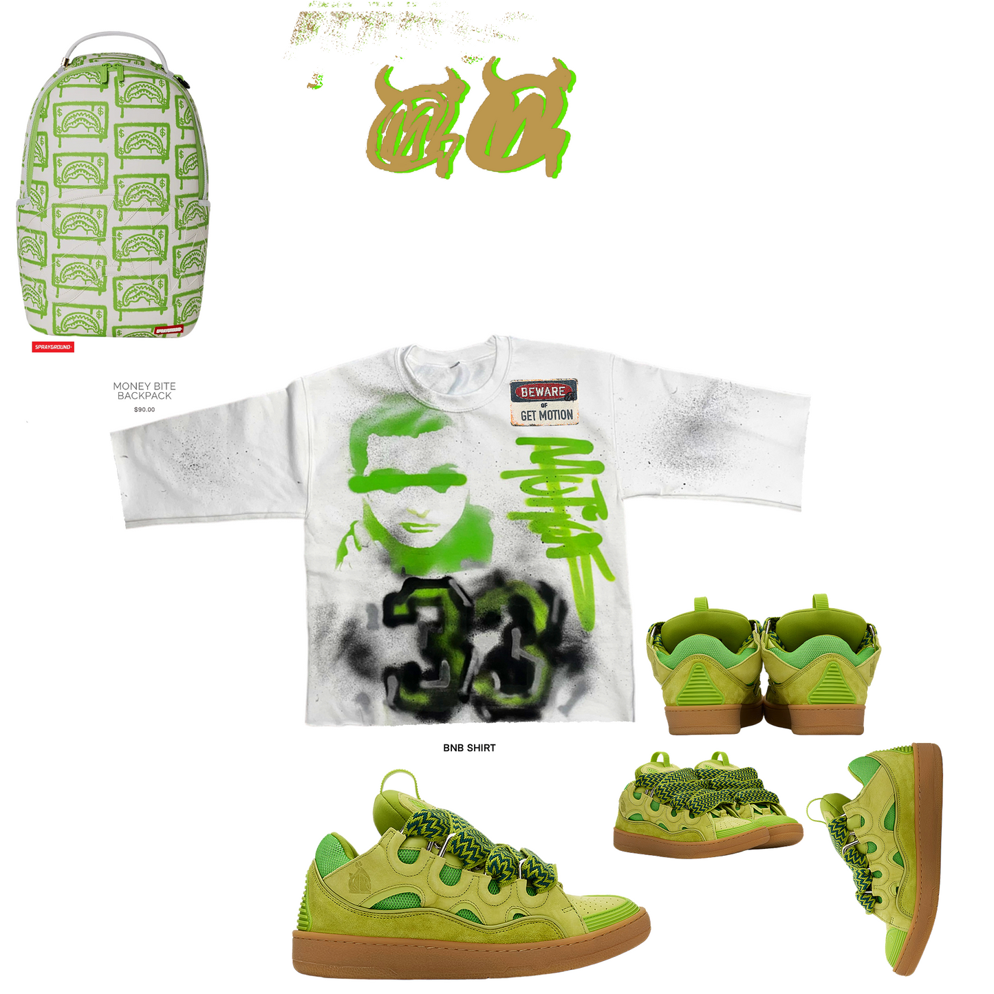 Lime green BNB shirt