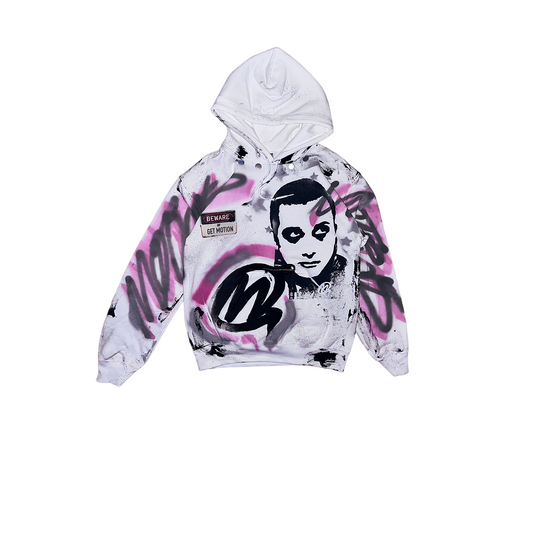 PINK graffiti hoodie