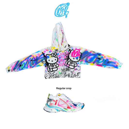 Multicolor  Graffiti Hoodie [[ Crop ]]