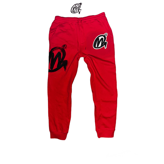 Red patch sweats